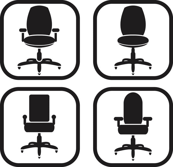 What are the features of an ergonomically designed chair for