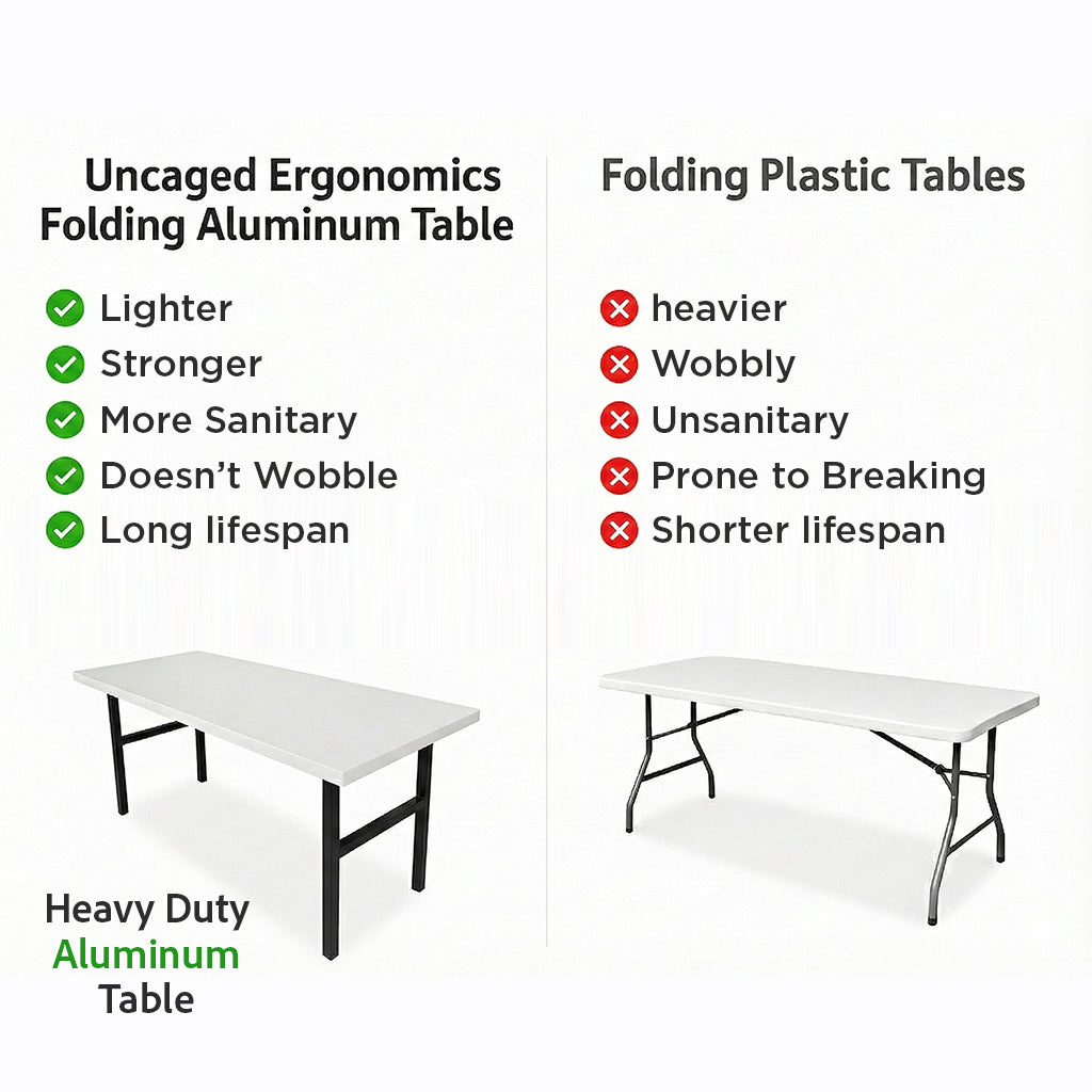 Rectangular Folding Aluminum Table