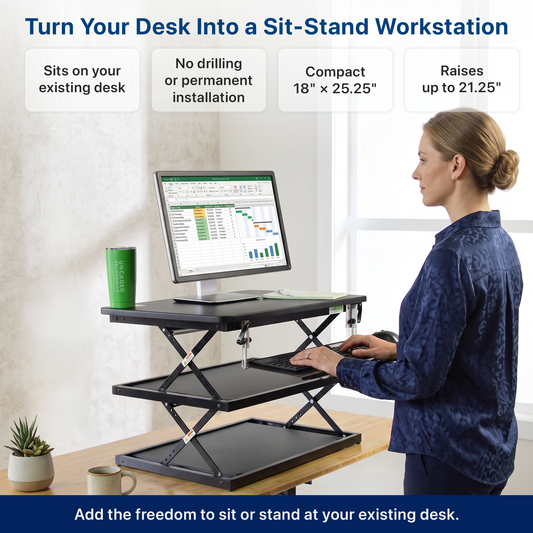 Tall Compact Standing Desk Converter