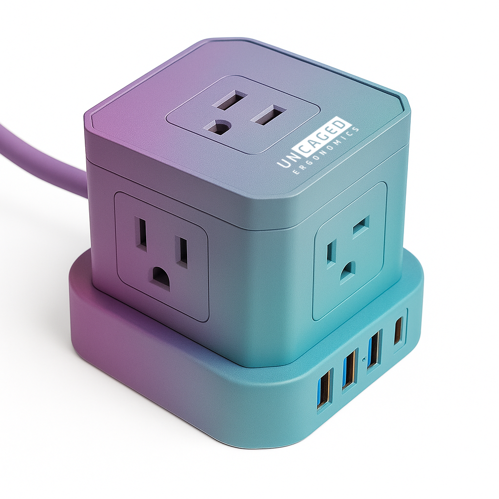 Cube Surge Protector Power Strip with USB Ports