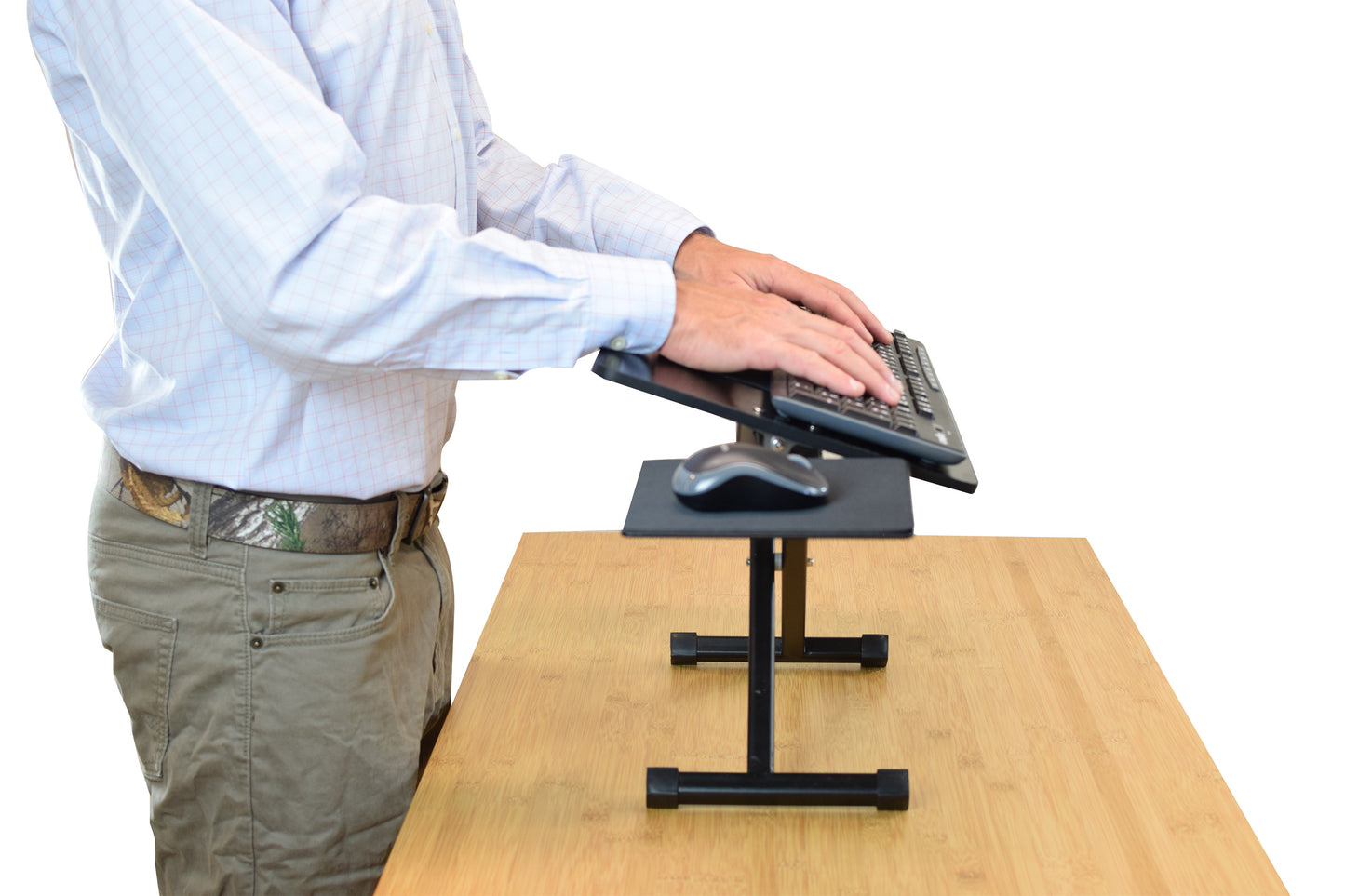 Angle it your way for maximum typing comfort.
