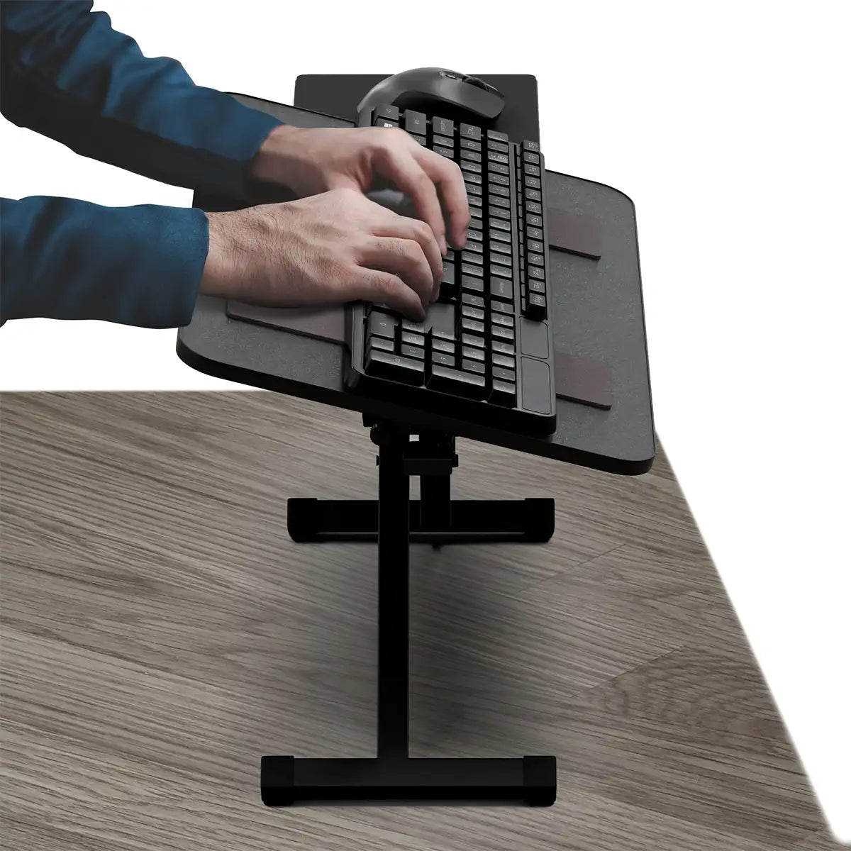 Easily adjust the tilt for optimal typing comfort.