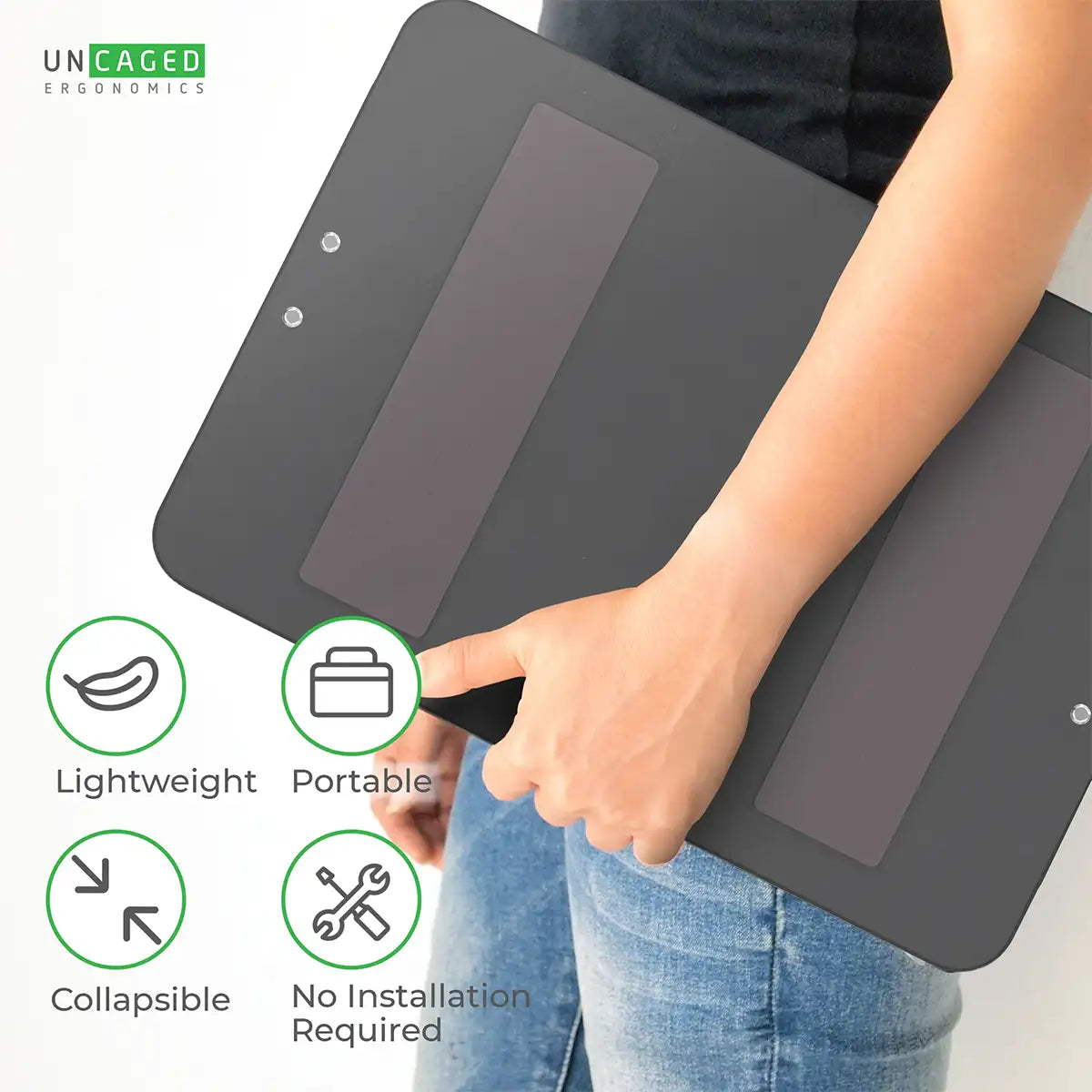 Take it anywhere with its portable design.