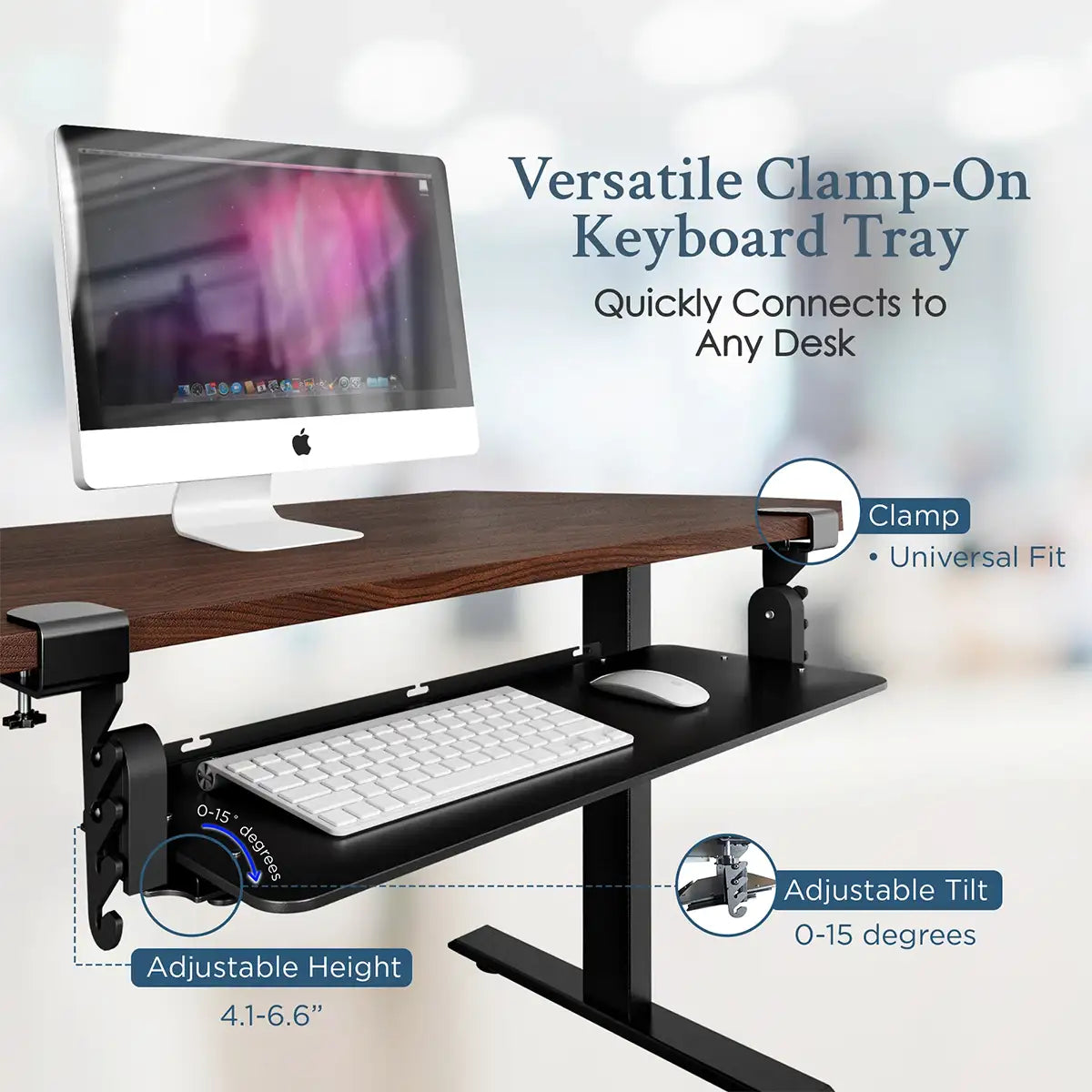 Easy Assembly – Clamp it on in minutes without tools.
