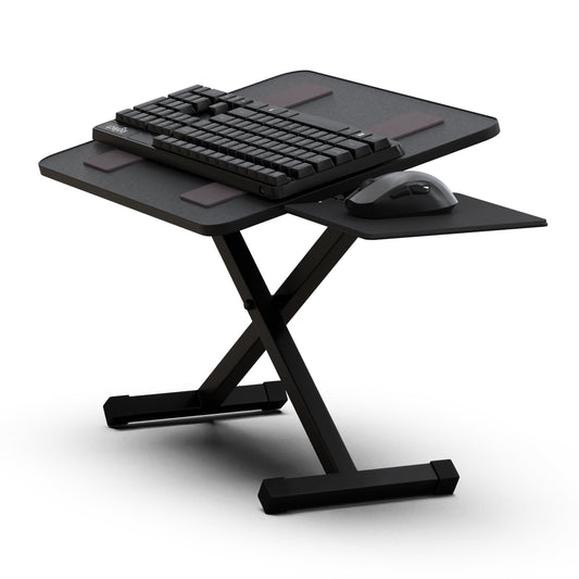 Type comfortably while standing with an adjustable keyboard stand.
