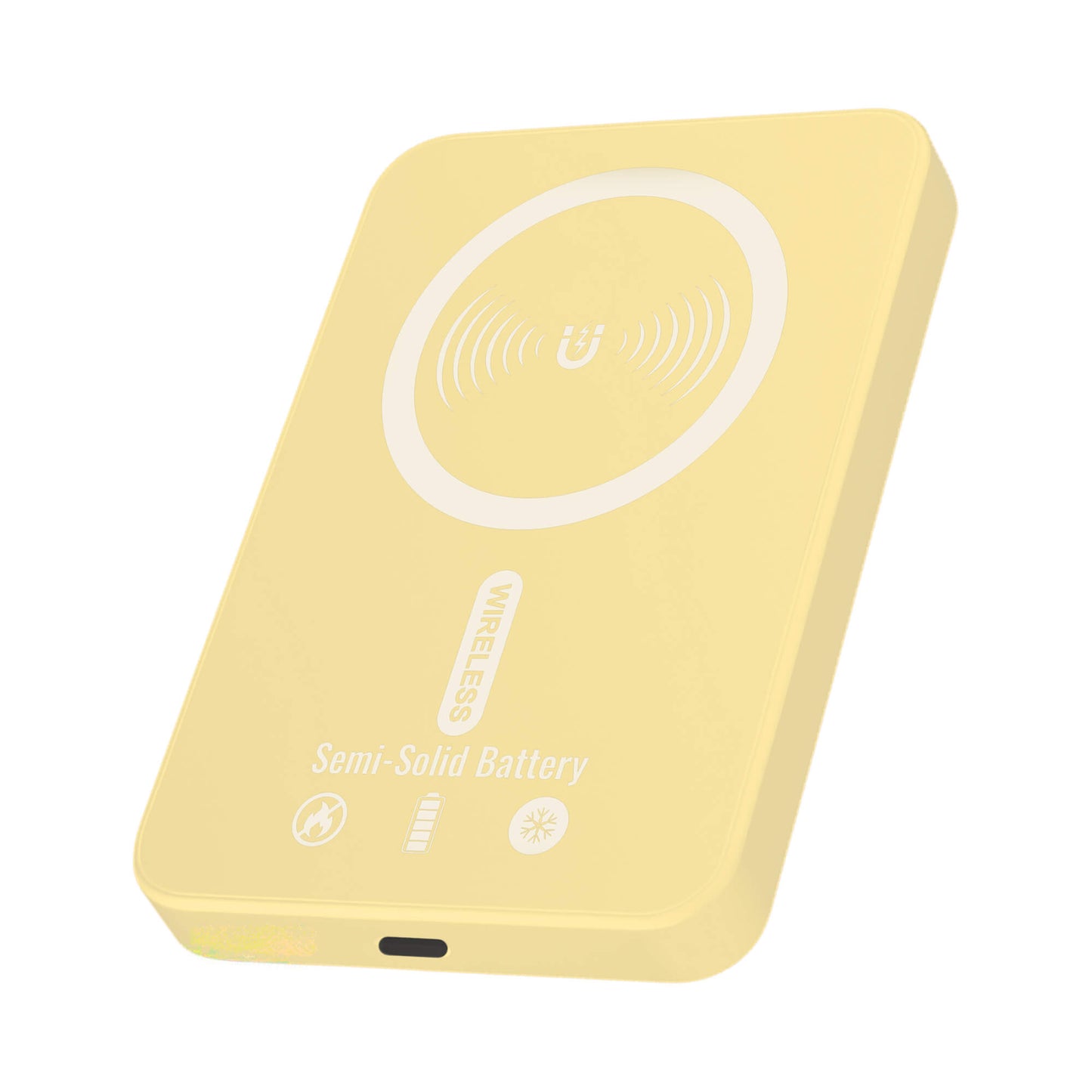 Ultra Slim Solid-State Power Bank 5000mAh with Magnetic Wireless Charging & 20W USB-C PD