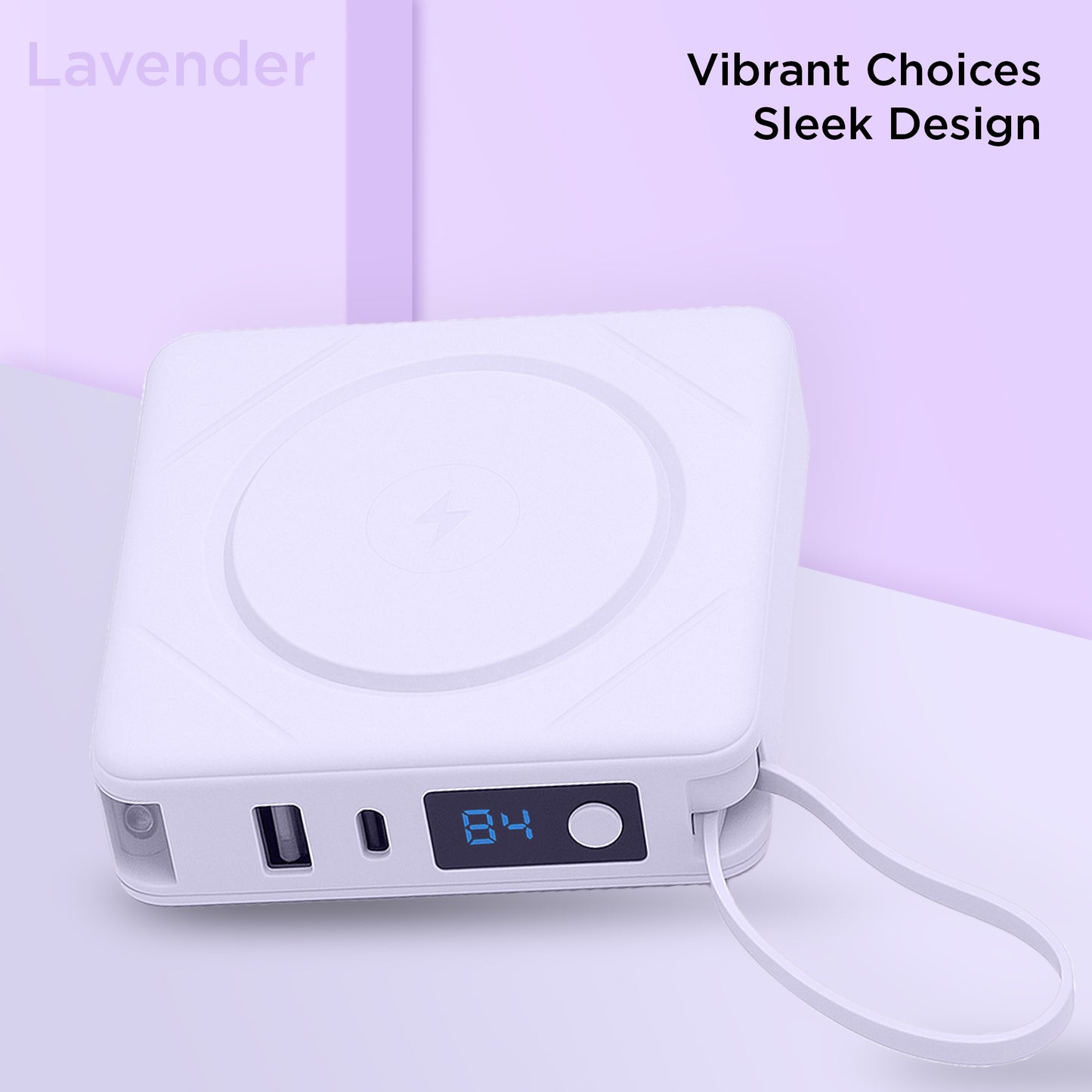 7-in-1 Power Bank | 10,000 mAh ETL Certified, Wireless & Built-In Cables