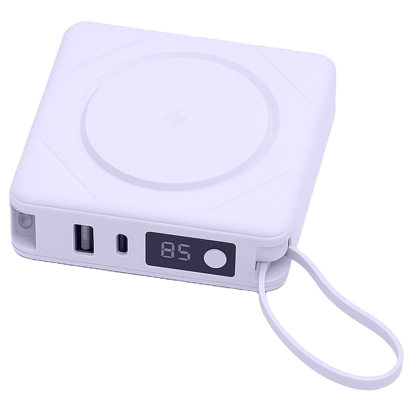 7-in-1 Power Bank | 10,000 mAh ETL Certified, Wireless & Built-In Cables