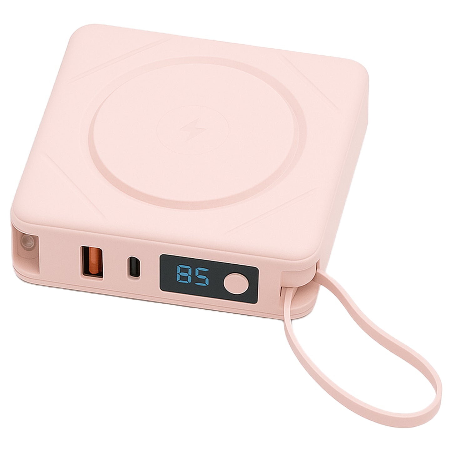 7-in-1 Power Bank | 10,000 mAh ETL Certified, Wireless & Built-In Cables