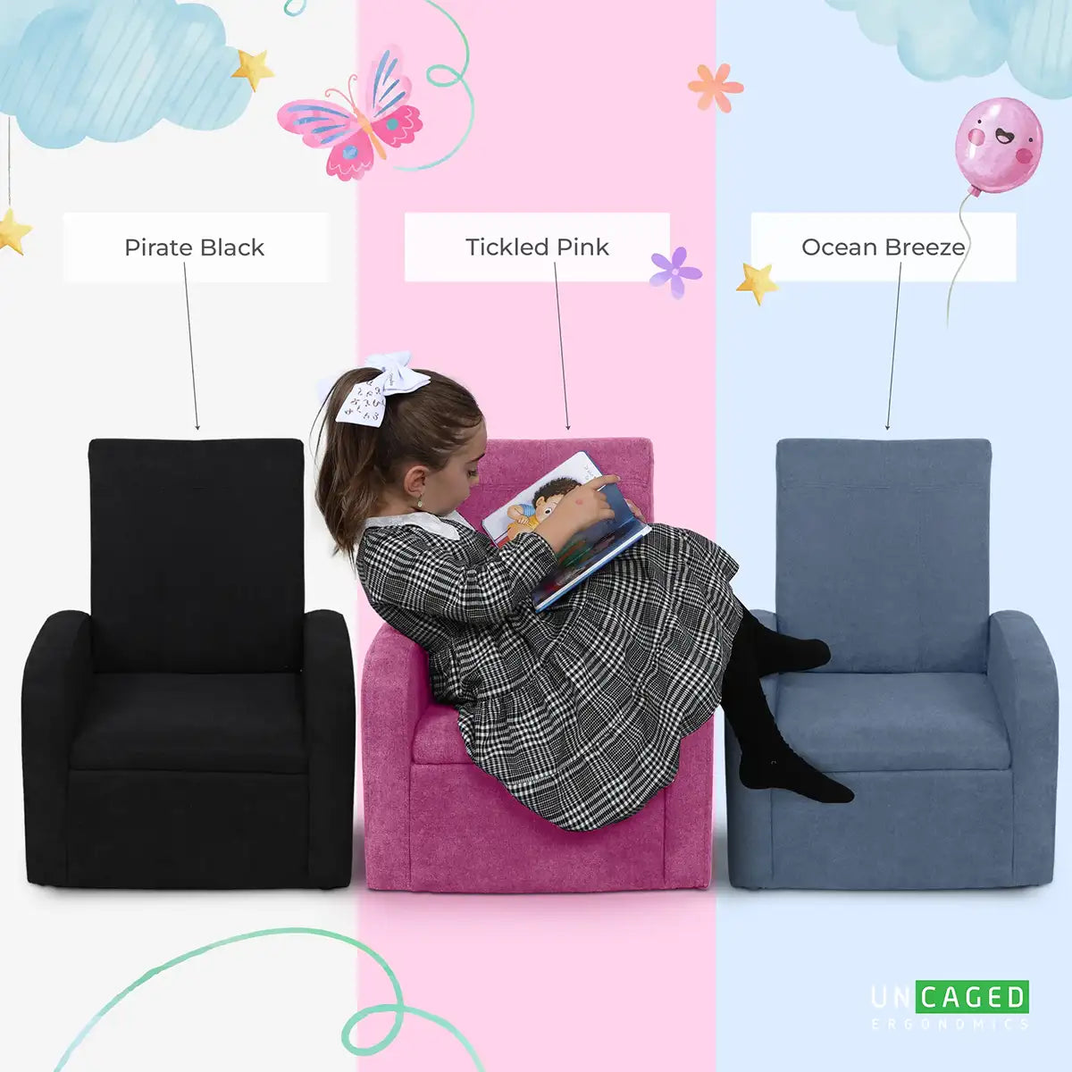 Pick Your Favorite – Black, Pink, or Blue!