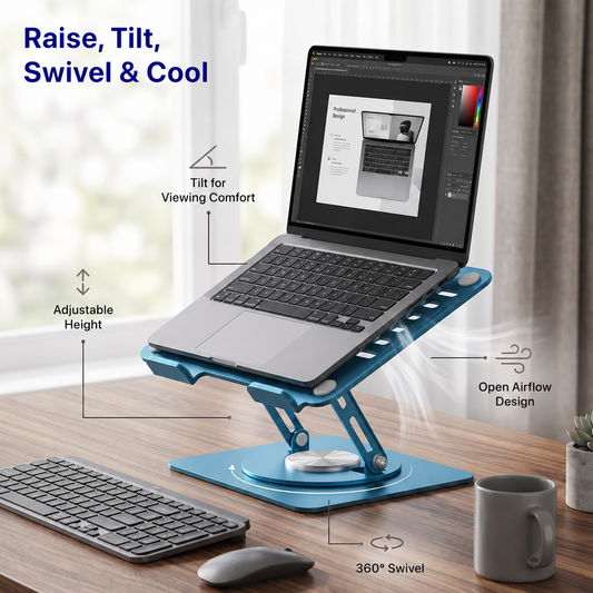 Adjustable Swivel Laptop Stand