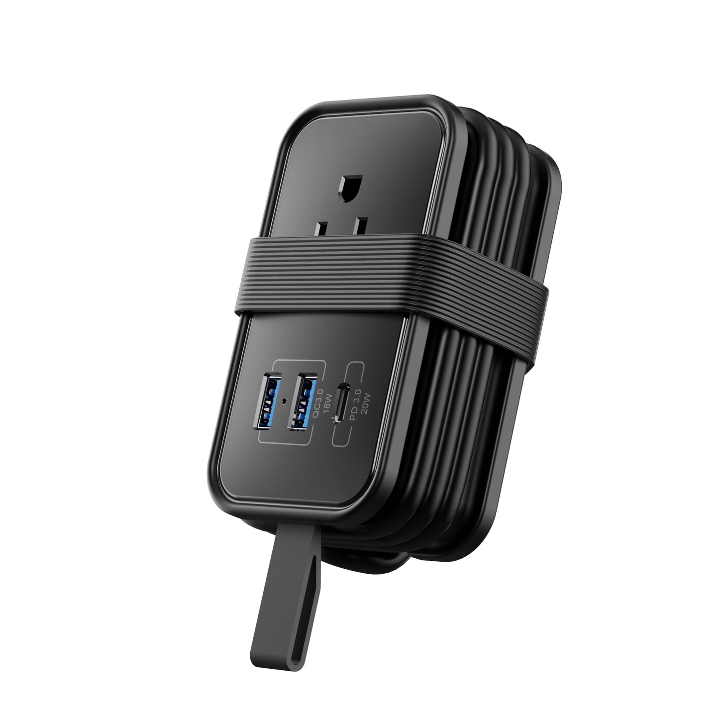 Bungee Strap Keeps It Neat – Power On the Move!
