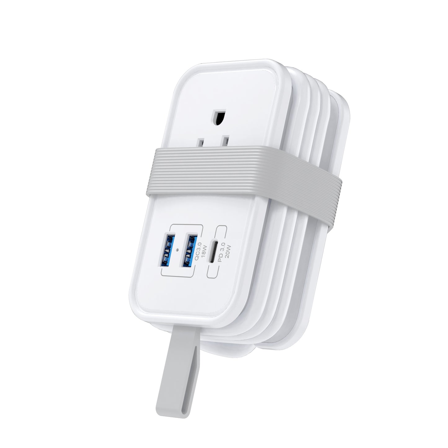 Bungee Strap Keeps It Neat – Power On the Move!