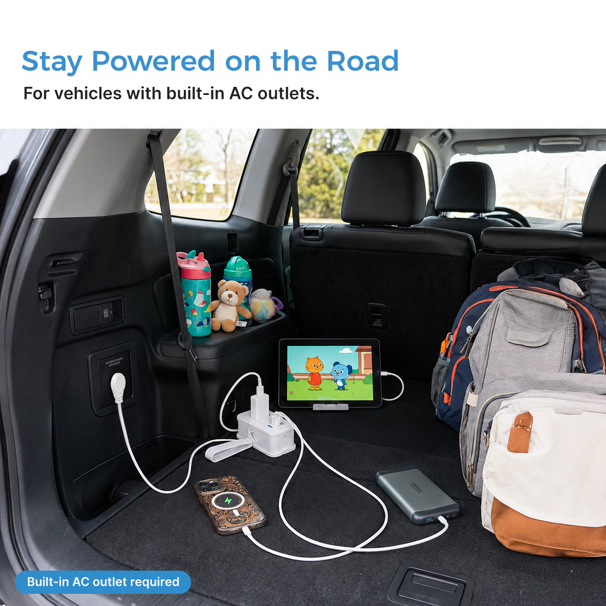Travel Power Strip with USB-C Ports