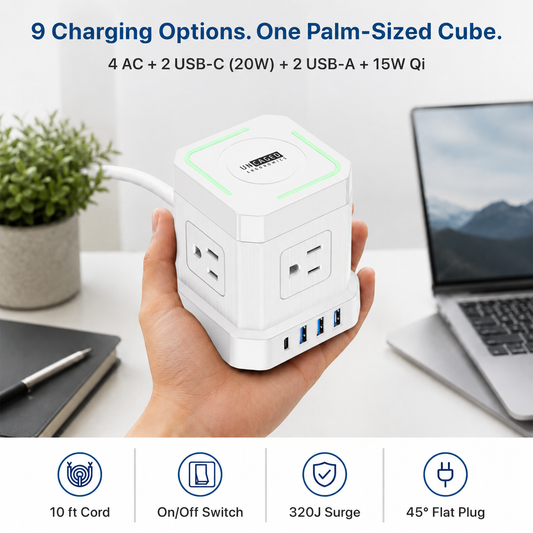 Wireless Cube Power Strip