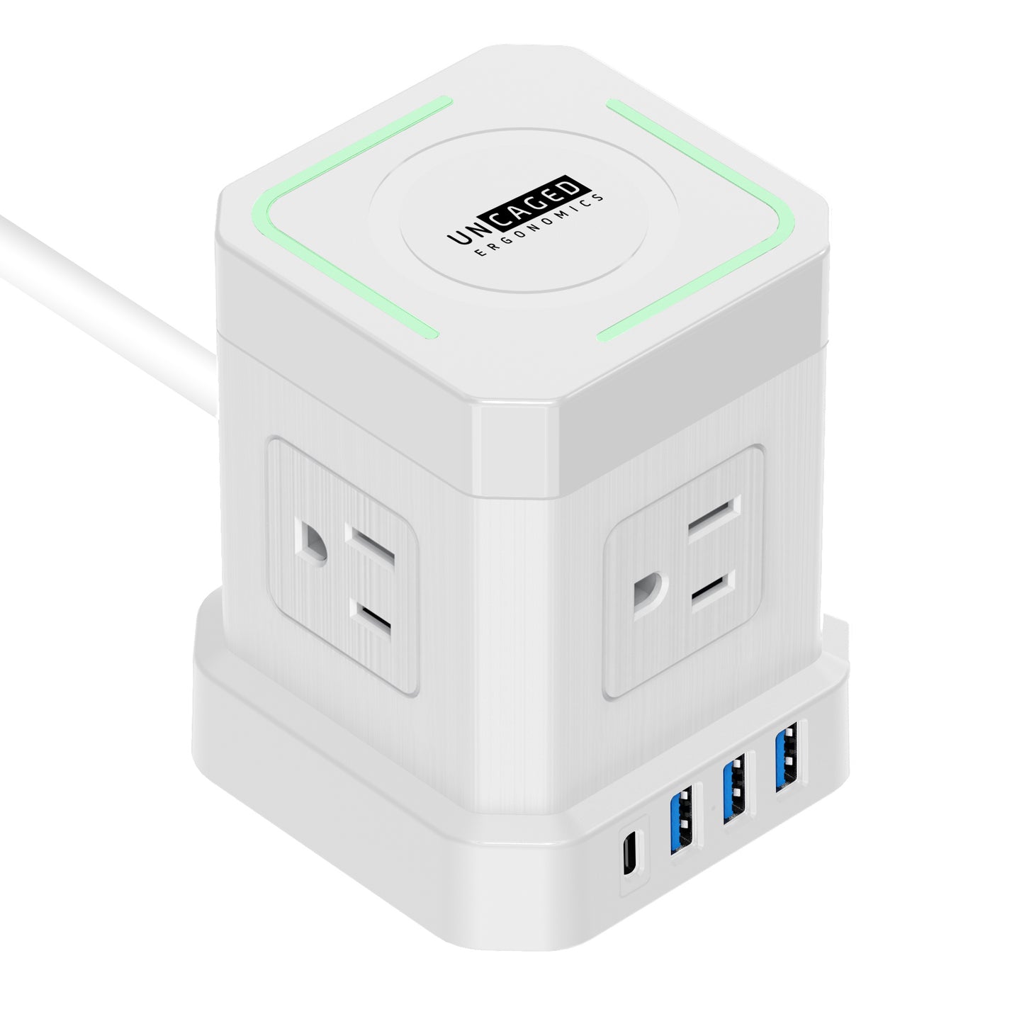 Compact Cube with Built-in Wireless Charging.