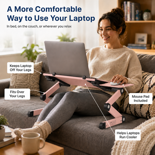 WorkEZ Best Adjustable Laptop Stand & Lap Desk