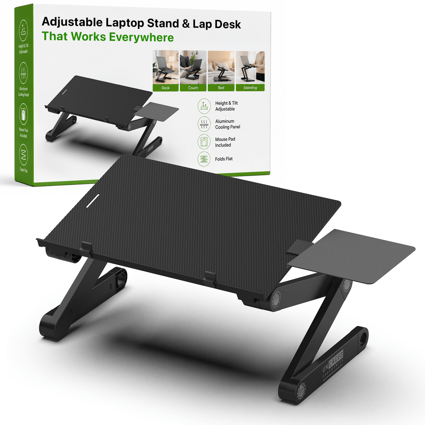 WorkEZ Best Adjustable Laptop Stand & Lap Desk