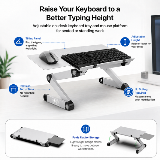 WorkEZ Adjustable Keyboard Stand