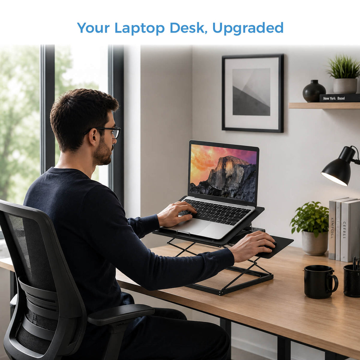 CD4 Adjustable Standing Desk Converter for Laptops
