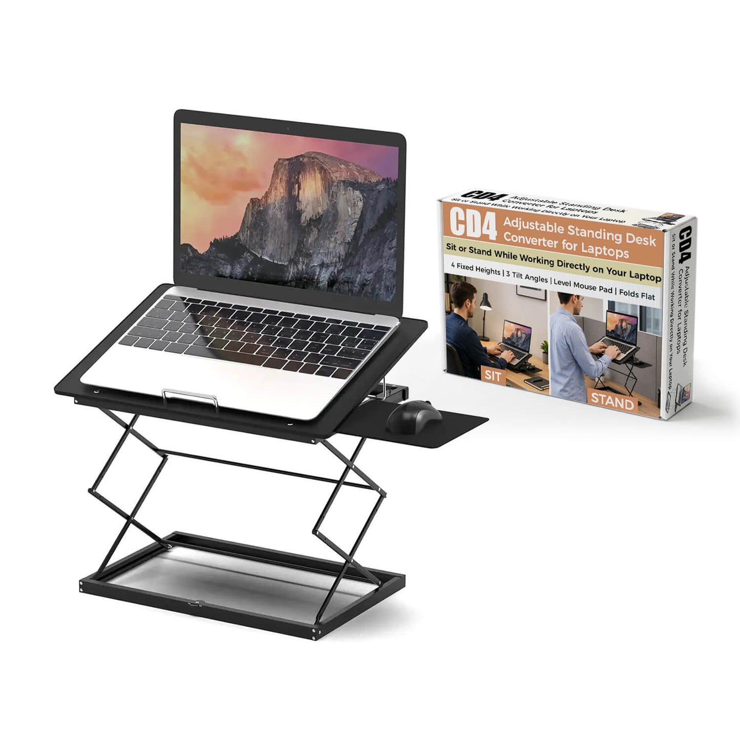 CD4 Adjustable Standing Desk Converter for Laptops