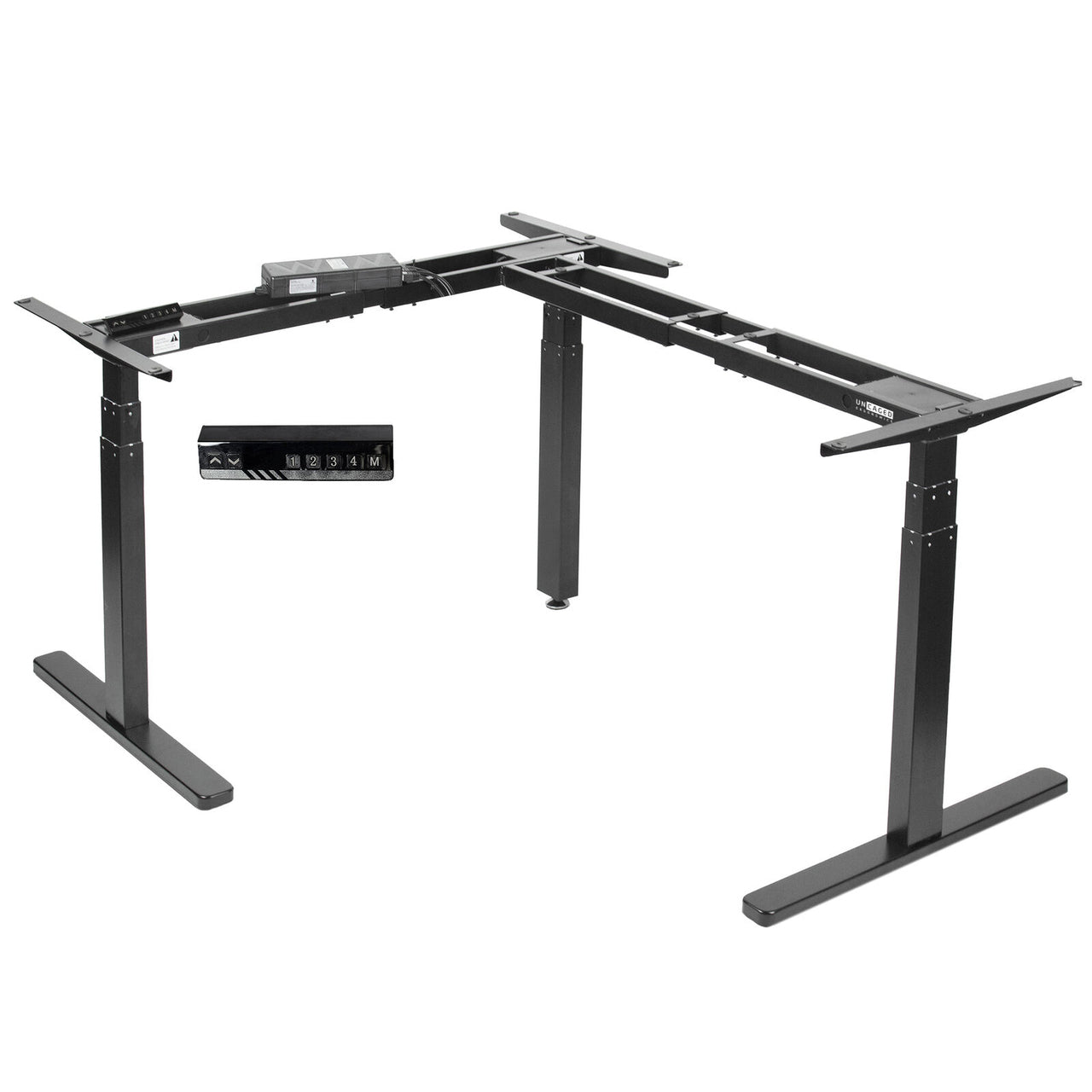 L shaped standing desk black corner standing desk