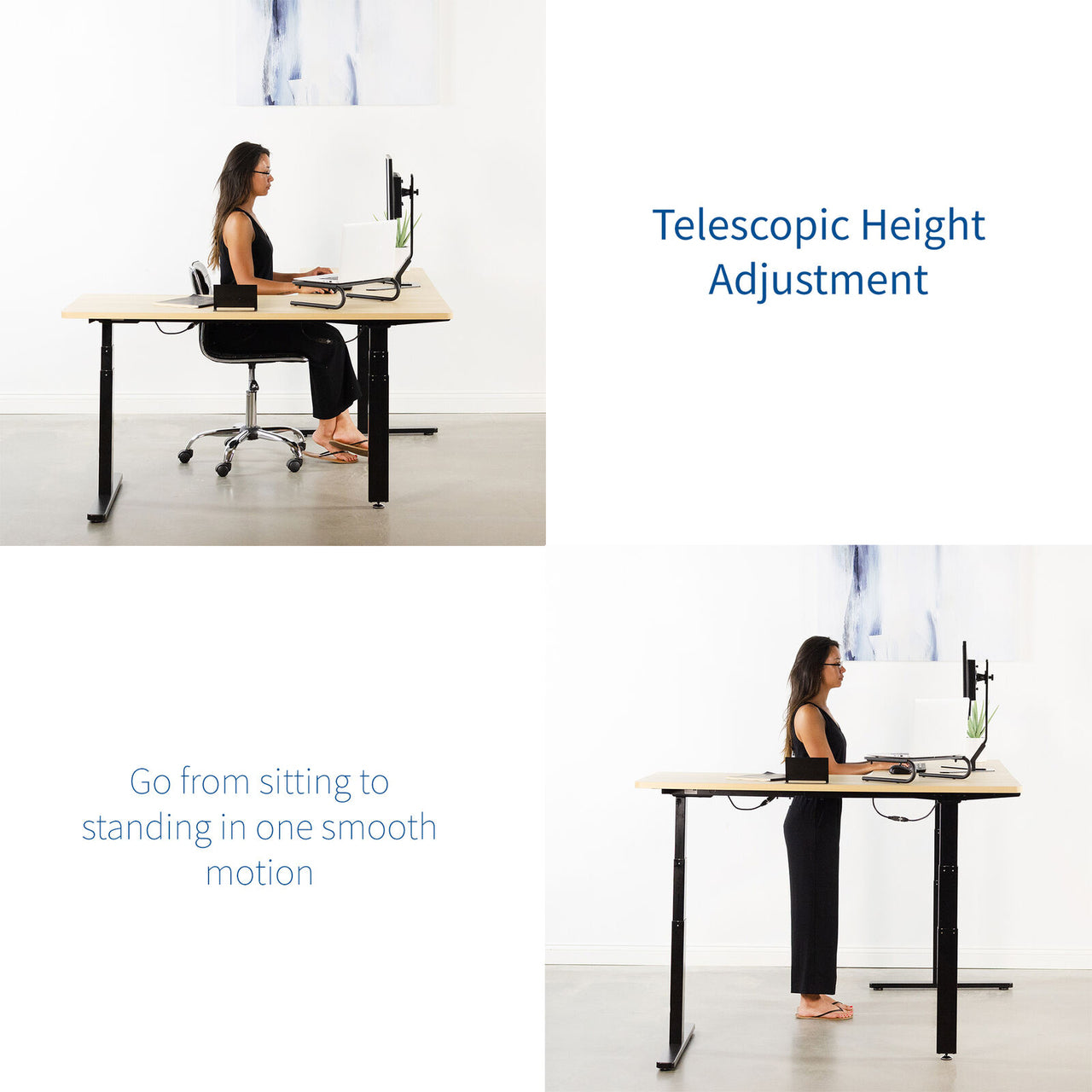 standing corner desk l shaped adjustable desk