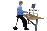 Use A Higher Chair to Easily Convert Between Sitting & Standing: