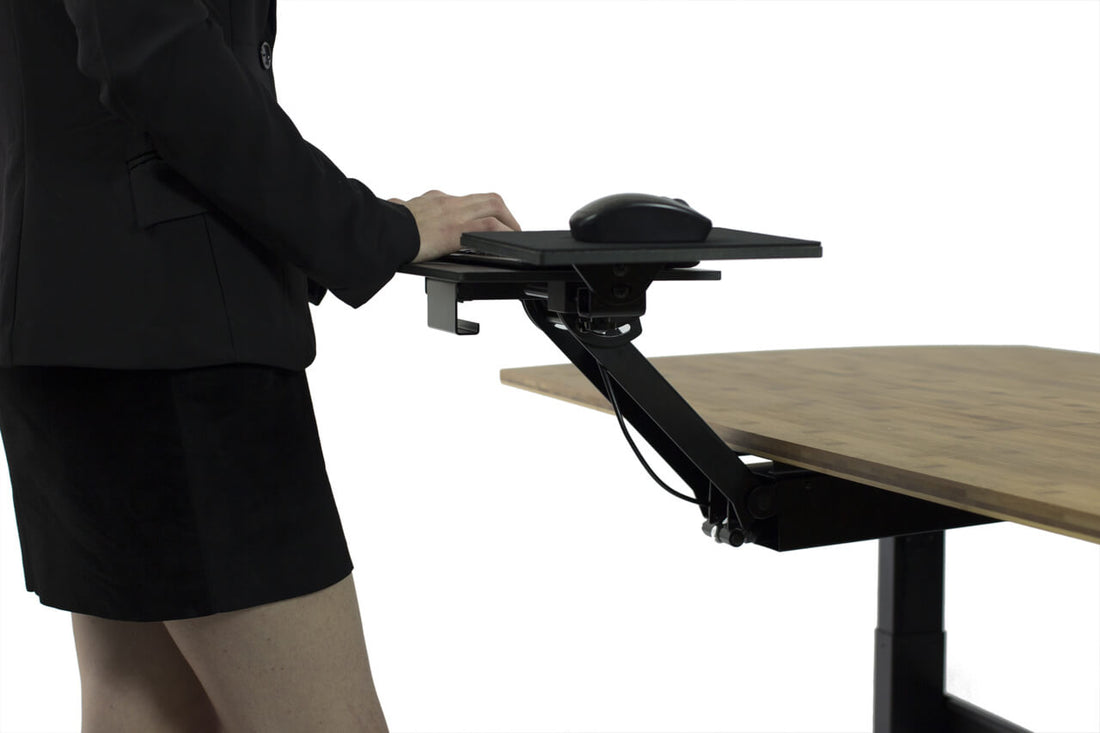The Best Ergonomic Standing Desk Keyboard Tray - Infographic