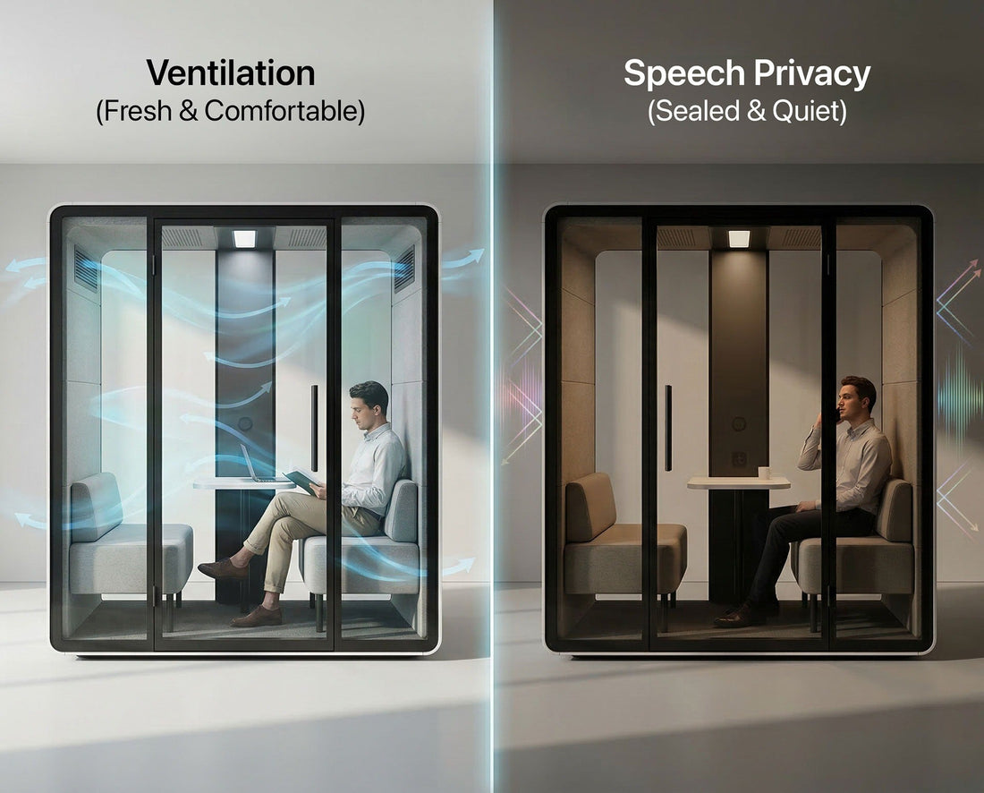 Office Pod Ventilation vs Sound Isolation: What Buyers Need to Know