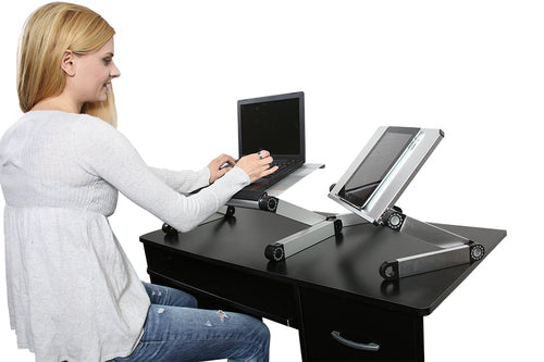 Uncaged Ergonomics WorkEZ Brings You Ergonomic Laptop, Tablet & Monitor Stands