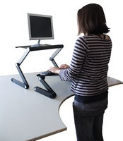 Raise Your Monitor to Improve Your Posture While Working at a Standing Desk
