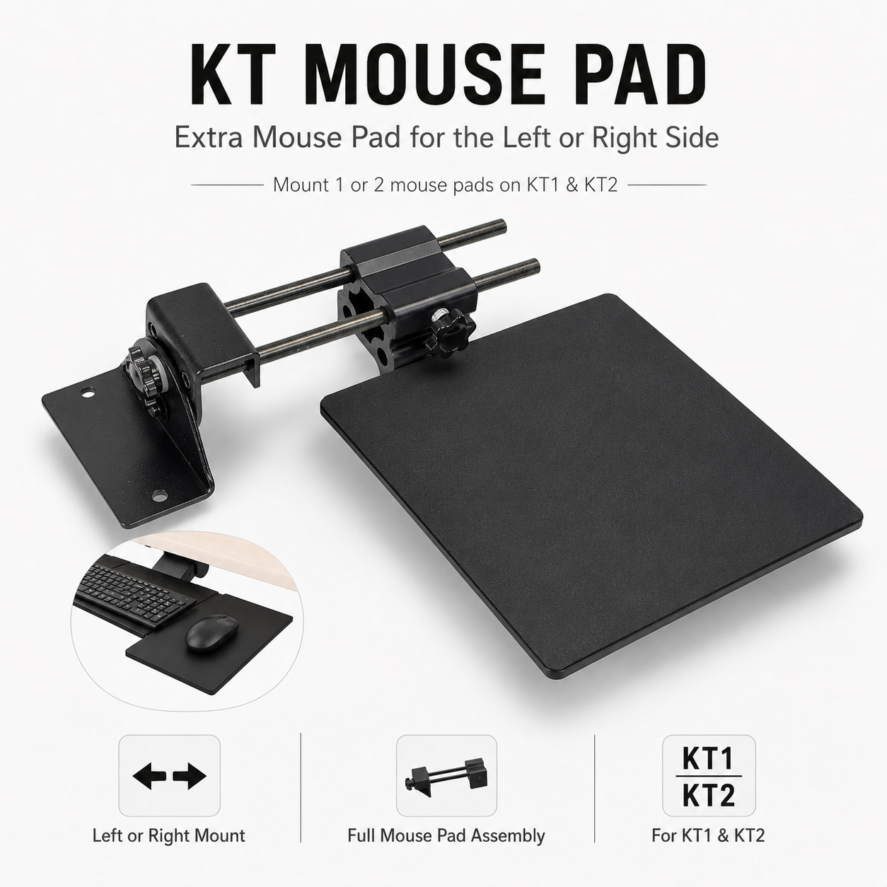 KT1 & KT2 Keyboard Tray Replacement Parts