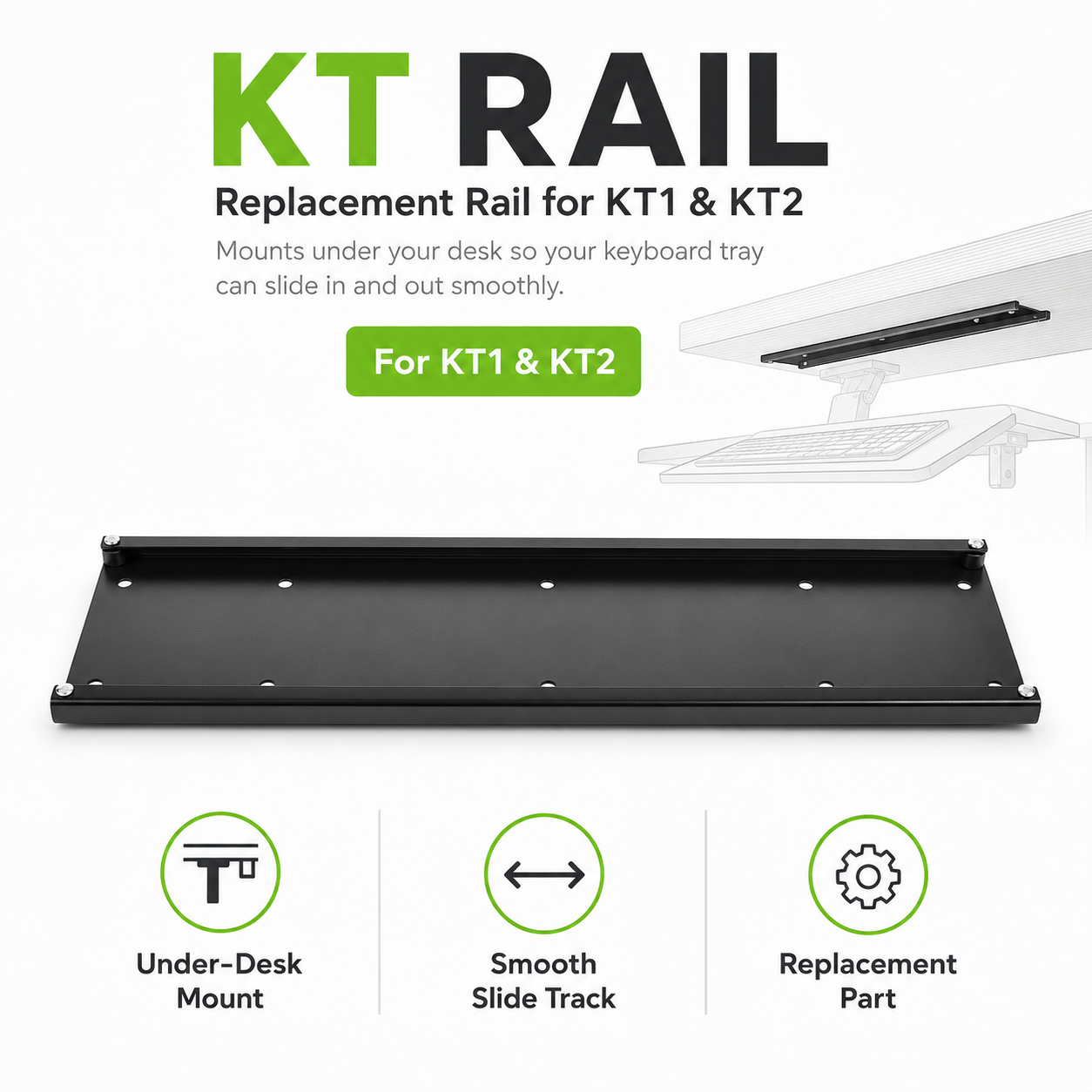 KT1 & KT2 Keyboard Tray Replacement Parts