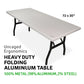 Rectangular Folding Aluminum Table