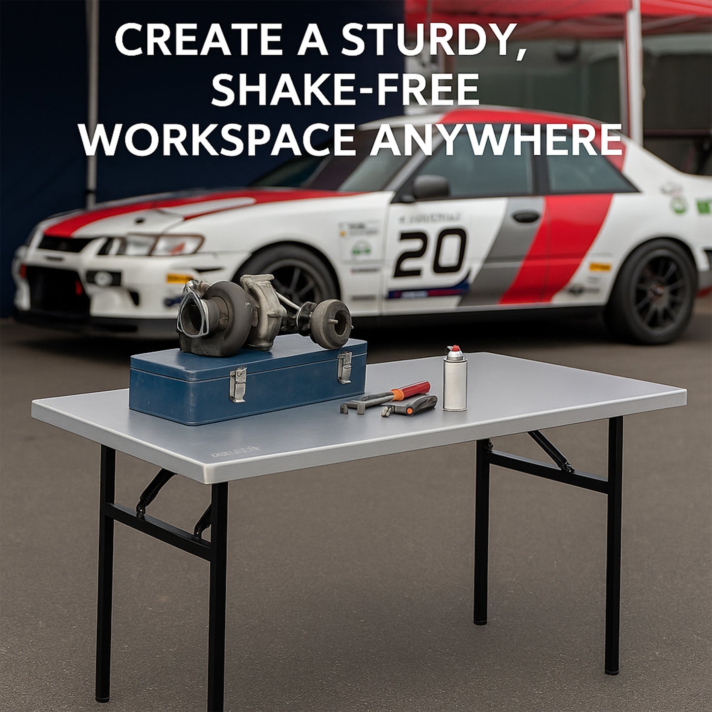 Rectangular Folding Aluminum Table