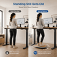 BASE+ Standing Desk Balance Board with Bamboo Deck