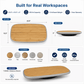 BASE+ Standing Desk Balance Board with Bamboo Deck