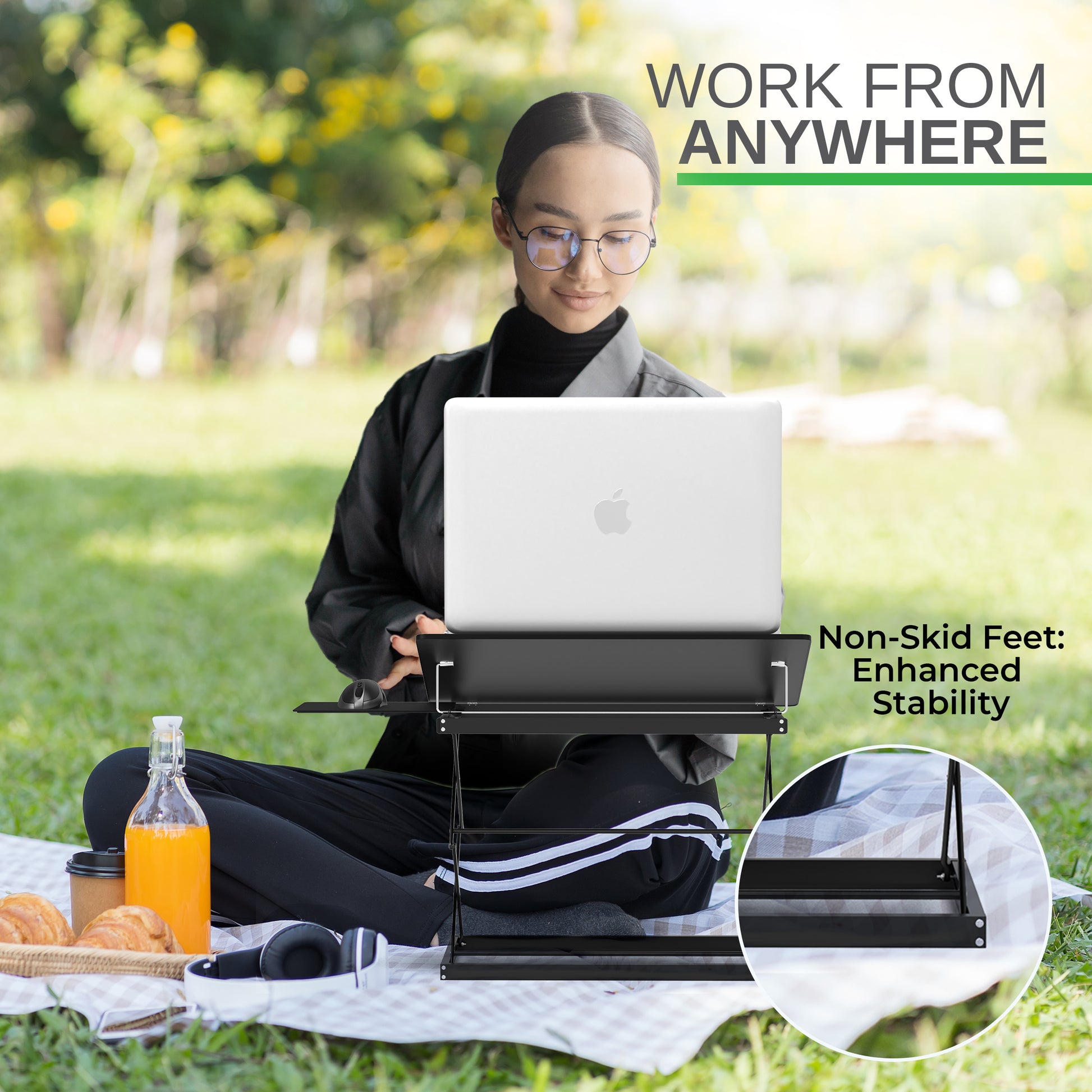 Uncaged Ergonomics CD4 Laptop Standing Desk Riser - Adjustable