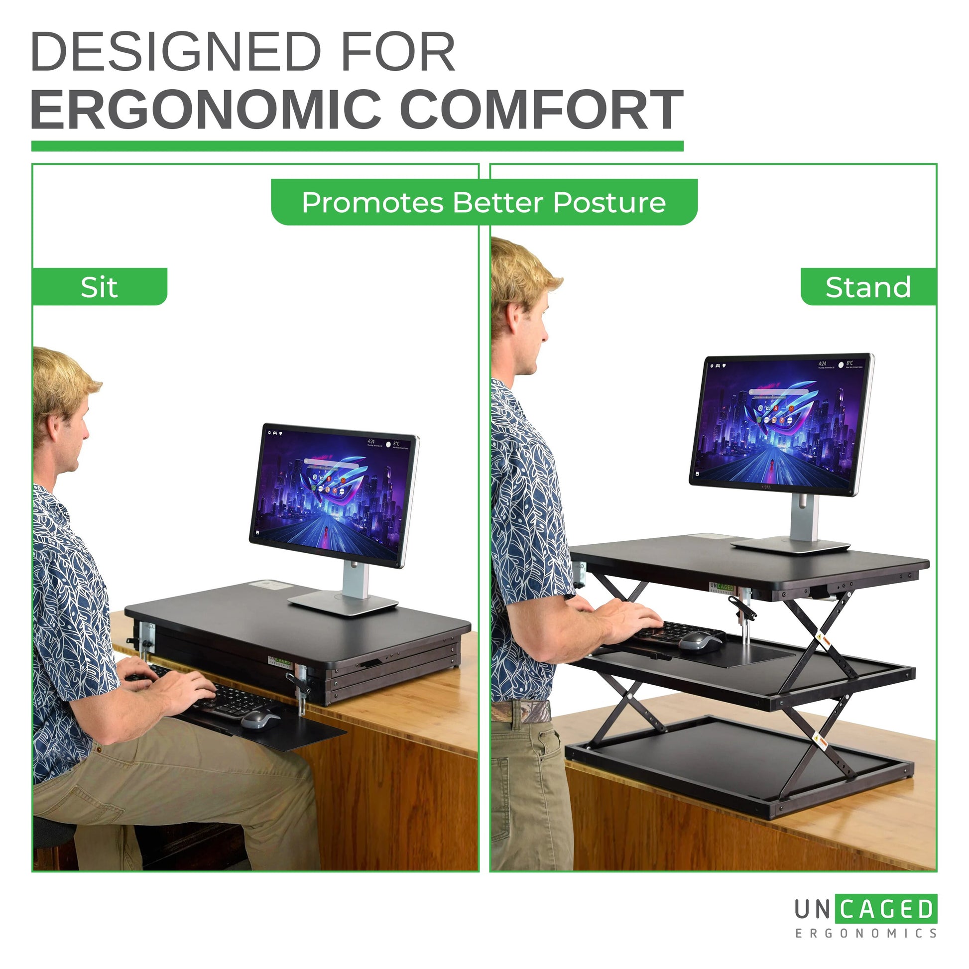 MINI small portable standing desk converter conversion riser topper cheap  stand