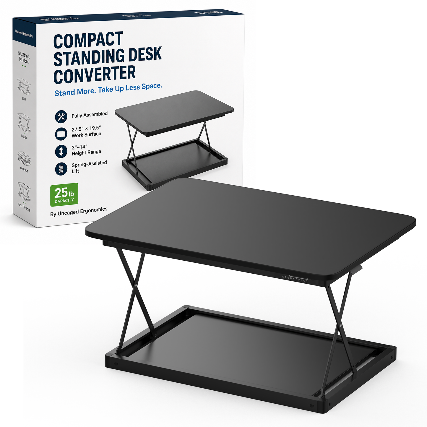 CHANGEdesk Mini Compact Standing Desk Converter