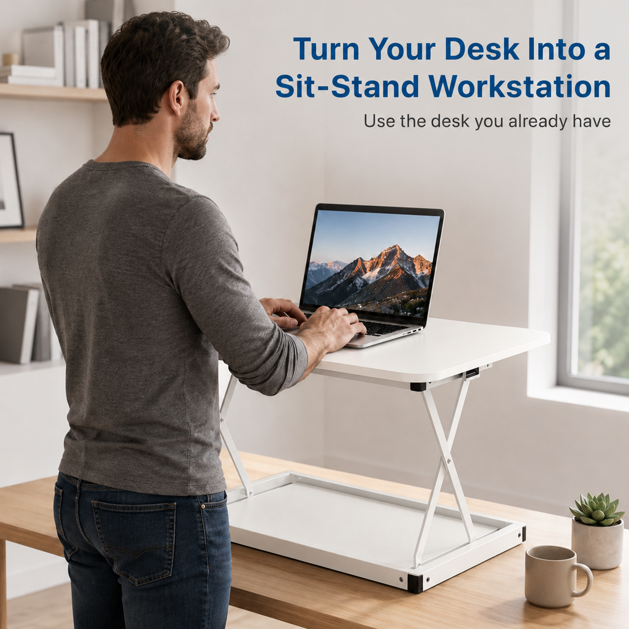 CHANGEdesk Mini Compact Standing Desk Converter