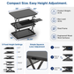 Tall Compact Standing Desk Converter
