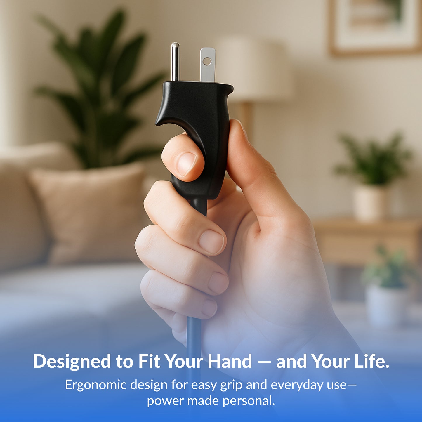 Comfort Grip 3-Outlet Extension Cord