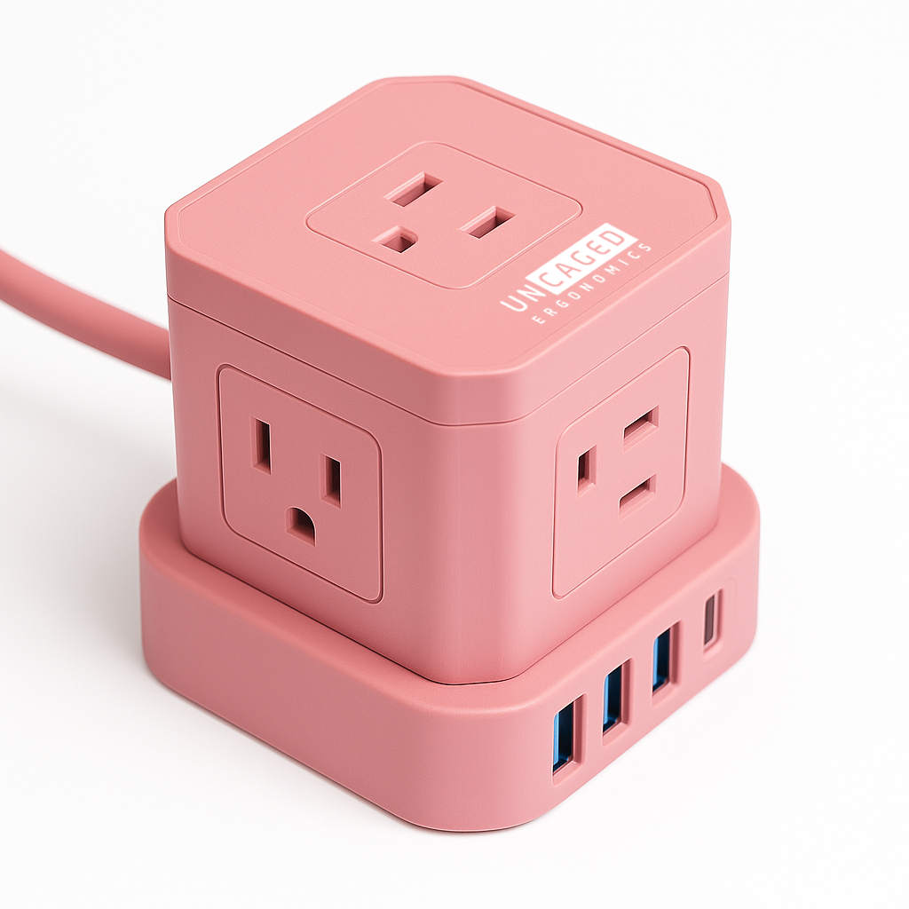 Cube Surge Protector Power Strip with USB Ports