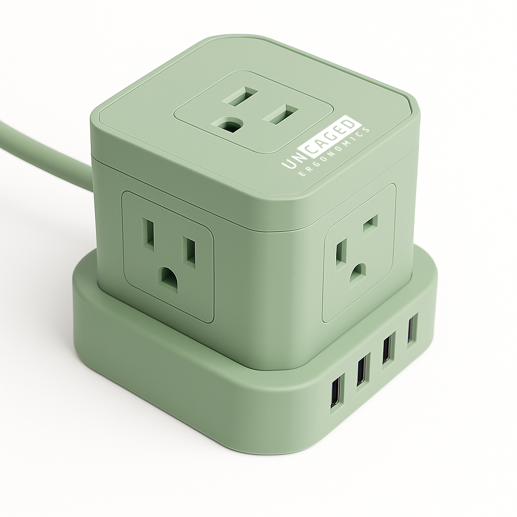 Cube Surge Protector Power Strip with USB Ports
