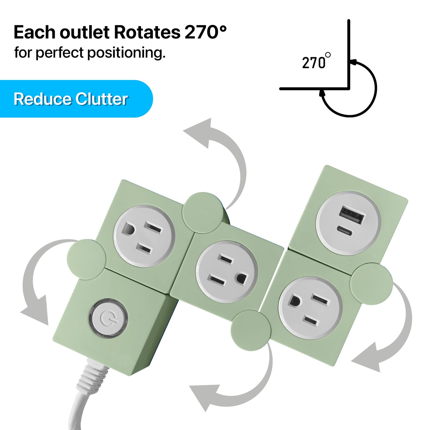 Flexible Power Strip – 2 Pack