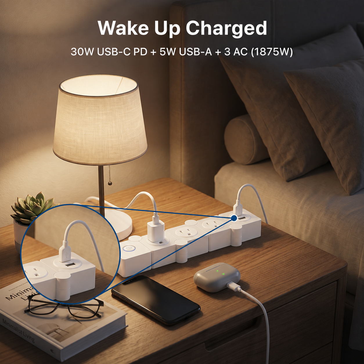 Flexible Extension Cord 2 Pack