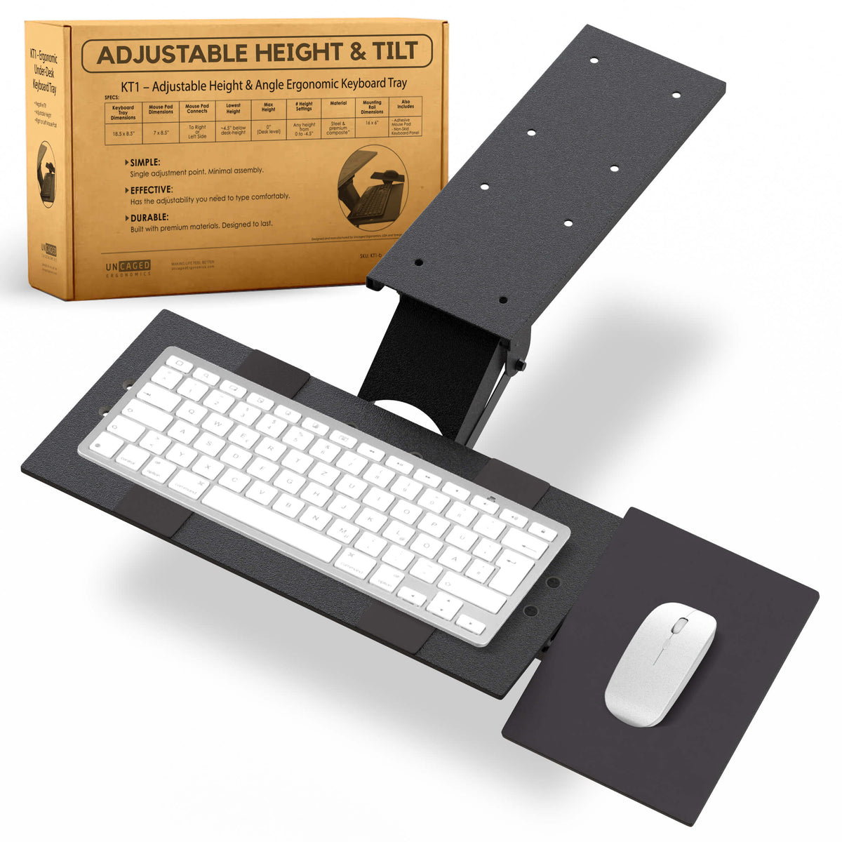 KT1 Ergonomic Under Desk Keyboard Tray