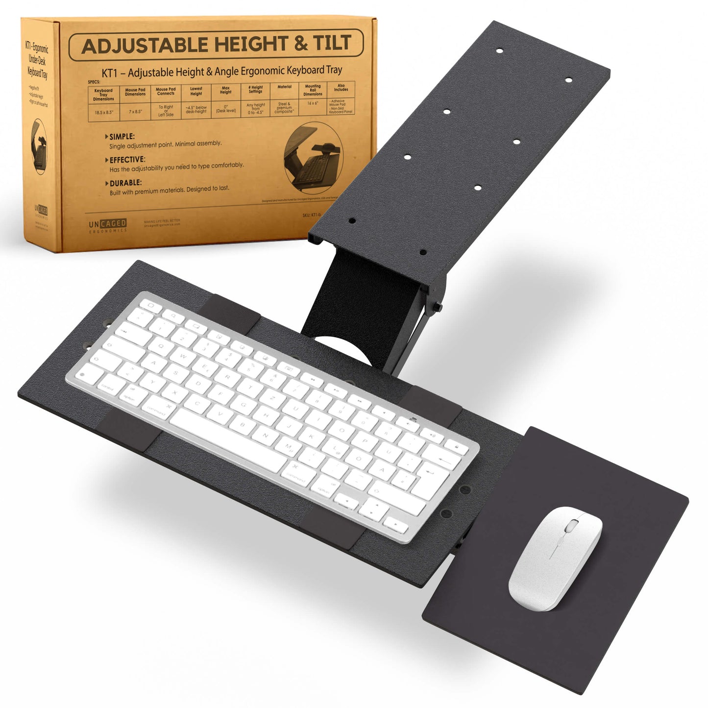 KT1 Ergonomic Under Desk Keyboard Tray